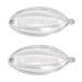 2 pieces Fish Hair Clips Clear Slides Plastic Fishtail Ponytail Banana Hair Clips Non-slip Hair Comb for Womens Girls Accessories (Clear)