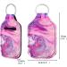 Dreaweet Fashion Hand Sanitizer Holder Keychain - Pink Marble Mini Travel Bottle Sleeve for Women and Girls - Buy Online on GoSupps.com