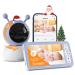 Wifi Video Baby Monitor Camera App Control 5'' 1080P Motion&Crying Detection PTZ BOIFUN Smart Baby Monitor with Night Vision Temperature&Humidity Monitoring Two-Way Talk Android/iOS Smartphone 1080P Baby Monitor