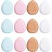 Sibba 12 Pieces Sponges Powder Puff with Finger Holder Strap - Mini Beauty Blender Makeup Pads for Liquid Foundation - Halloween Costume Festival Cosmetics - Wet & Dry Tool - Buy Online on GoSupps.com