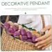 Cabilock 4 Pcs braid artificial Model small house fake vine photographic props vegetable faux artificial vegetable ornaments garlic decorations vegetable skewers food fake grapes White Purplex2pcs 43X9.5X5.5CMx2pcs - Buy Online on GoSupps.com