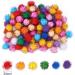PandaHall 100 Pcs Assorted Multicolor Pom Poms 25mm - DIY Arts & Crafts Decorations - Buy Online on GoSupps.com