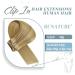 Runature Real Hair Clip-in Extensions - 50cm Highlights Gold & Light Blonde #16P24 120g Invisible 7-Piece Set - Buy Online on GoSupps.com