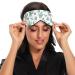 Adjustable Light Blocking Eye Mask for Deep Sleep - Breathable & Comfortable - Ideal for Travel, Yoga, Meditation - Men & Women - Cartoon Cactuses Design - Buy Online on GoSupps.com