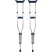 Carex Folding Aluminum Underarm Crutches - Lightweight & Portable for Travel or Work - Blue, 2 Count - Fits 4'11 to 6'4 Individuals - Buy Online on GoSupps.com
