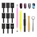 14 pieces of nail magnet tool magical nail tool nail magnet stick nail art tool magnet pencil nail magnet nail art magnet 3d cat eye magnet stick use with cat eye powder or nail polish