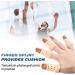 Adjustable Finger Splint Brace - 10 Pieces Mallet Finger Support Pack - Plastic Protector for Basketball - Finger Immobilizer for Joint Protection - 5 Sizes - Buy Online on GoSupps.com