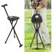 YIPONYT 2-in-1 Portable Walking Stick Walking Stick with Seat Foldable Chair Hiking Stick Lightweight Aluminum Easy Carry Anti-Slip and Supports up to 249.12lbs - Buy Online on GoSupps.com