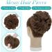 S-Noilite Curly Messy Bun Hair Scrunchie, Light Brown 12 - Women's Synthetic Ponytail Chignon Extension - Buy Online on GoSupps.com