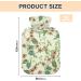 Mnsruu 2L Hot Water Bottle with Soft Flower Cover - Perfect Gift for Women & Kids - Ideal Christmas Present - Buy Online on GoSupps.com