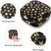 Golden Yellow Stars Pattern Black Women's Floor Storage Bag - Portable Menstrual Cup & Tampon Holder for Teens & Women - Buy Online on GoSupps.com