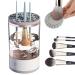 Makeup Brush Cleaner Automatic Brush Washer Quick Dry Rechargeable Power Cleaning Brushes Charging Style - Transparent