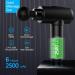 Deep Tissue Percussion Massage Gun for Athletes - 10 Massage Heads, LCD Screen, Handheld Body Massager in Black - Buy Online on GoSupps.com