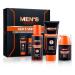 3 Pack Facial Mens Gift Box Set with Daily Face Wash Facial Toner & Long Lasting Mens Face Moisturizer