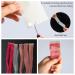 EHDIS Hair Extension Tape Tabs Set - 3 Sheets Double Sided and 3 Sheet Single Side Adhesive Hair Extension Tapes with Scraper Hair Comb Tweezers - Buy Online on GoSupps.com