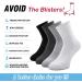 Busy Socks 4 Pack Non-binding Diabetic Crew Socks for Men Women - Large-X-Large - 4 Pairs White - Buy Online on GoSupps.com