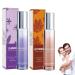Pheromones Perfumes for Women Long-lasting and Addictive Personal Roll-on Pheromone Perfume Oil Fragrance Cologne for Women to Attract Men (Purple+Orange)
