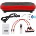 Super Deal Pro Vibration Plate Exercise Machine - Whole Body Workout Fitness Platform with Loop Bands, Bluetooth & Remote - 99 Levels Red - Buy Online on GoSupps.com