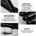 3 Barrel Curling Iron 25mm Crimper with Adjustable Temperature | Fast Heating Ceramic Tourmaline Curling Wand | Includes Heat Resistant Glove - Black - Buy Online on GoSupps.com