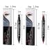 Go Ho 4 PCS Red and Black Liquid Eyeliner Stamp Pen - Waterproof Double-sided Seal Eyeliner Stencils for Long-Lasting, Smudge-Proof Cat Eye Look - Heart Star Moon Flower Design - 2 Red + 2 Black - Buy Online on GoSupps.com