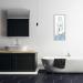 Stupell Industries Bath Definition Wall Art - Wash Worries Away with Blue Florals by Kim Allen | International Shipping - Buy Online on GoSupps.com