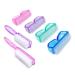 6 Pack Handle Grip Nail Cleaning Brush, Qeedy Fingernail Brush Cleaner Scrub Brush Kit for Toes Shower and Women & Men & Kids (Color B)
