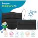 Parama 50pcs Kids Black Medical Masks - 100% Made in Italy EN14683 Type II BFE 99% Disposable Mouth & Nasal Protection - Buy Online on GoSupps.com