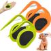 Pulunto Dog Comb for Pets 4-Piece Fur Care Set | Open Knots Trimmer & Brush in Orange & Green - Buy Online on GoSupps.com