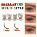 Buy DIY Lash Clusters - 88 PCS Natural Soft False Eyelashes & Portable Case | Airy Curl-D 10-16mm | International Shipping Available - Buy Online on GoSupps.com