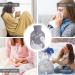 Bncxdc Cat-Gray Hot Water Bottle 350ml - Durable Rubber Mini Water Bag with Cloth Cover for Warmth, Strong Sealing for Hands, Neck, Waist - Buy Online on GoSupps.com