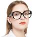 OCCI CHIARI Thick Oversized Reading Glasses Women Trendy Readers Thic Style Black 2.5 x