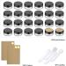 Pamiyo 24 Pack 15ml Clear Empty Jars with Screw Caps Perfect for Lotions Creams Mini Candles & Cosmetics Black Transparent Crucibles for Travel & DIY Projects - Buy Online on GoSupps.com