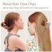 2 Pack Lolalet Metal Hair Claw Clips - Large Gold & Silver Charms for Women and Girls with Thick, Long Hair - Strong Hold, Nonslip Clamps - Trendy & Elegant Style A - Buy Online on GoSupps.com