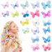 20 pieces butterfly hair clip butterfly glitter hair clip snap hair clip 3d hair accessory for girls women children diamond