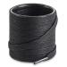 Shoemate Flat Waxed Cotton Shoe Laces for Boots & Dress Shoes, Shoe Strings 51"(129cm) 01 Black
