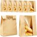 50Pcs Bread Bake Bag Clear Window Sealing Grease Proof Kraft Paper Bag For Food Snacks Cookie Coffee Kitchen Accessory Oil Proof Bag - Buy Online on GoSupps.com