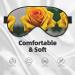 Yellow Rose Print Double-Sided Eye Mask | Soft Light Blocking | Enhance Sleep Quality - Buy Online on GoSupps.com