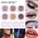 Glitter Eyeshadow Palette - Pearlescent Earth Colors | Ultra Shimmer Long-Lasting Waterproof Eye Makeup - Buy Online on GoSupps.com