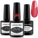 LagunaMoon Gel Top Coat and Base Coat Matte Top Coat Gel Polish 8ml Gel Base and No Wipe Top Coat Nail Varnish Set Soak off UV LED Glossy Top and Base Coat for DIY Nail Art Manicure TEXTURES KIT: Matte Top Coat + Glossy Top Coat + Base Coat