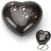 Urns UK Pet Cremation Memorial Heart Urn Hertford Pewter 5" Black - Buy Online on GoSupps.com