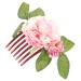 Didiseaon decorate bride hair accessories European fashion flower head fabric the flowers flower hair clips for women vacation side hair comb hair combs for women hair comb flowers for hair