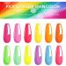 AIMEILI Neon Gel Nail Polish Set 8ml 12 Colours Spring Summer Pink Red Orange Green Blue Purple Gel Polish Soak Off UV LED Gel Nail Polishes Nail Art Gel Polish Gift Kit 25 KIT12-25_8ML 8 ml (Pack of 12) - Buy Online on GoSupps.com