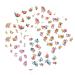 6 Sheets Women Hand-made Accessories Various Nail Stickers Water Sticker Decoration Flower Art