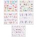 CHANGAR Nail Art Stickers Water Transfer Nail Decals Flower Leaf Plants Fruits Summer Series Design Manicure Tips 29 Sheets Nail Tips Charms Applique DIY Toenails Nail Art Decorations Accessories - Buy Online on GoSupps.com