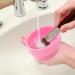 Makeup Brush Cleaner Mat Silicone Makeup Brush Cleaner Bowl Portable Divided Drying Compact In Size Makeup Brush Cleaner Effortlessly Cleaning Clean Dry Storage Makeup Brush Cleaning Bowl Pink - Buy Online on GoSupps.com