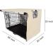 Kefit Durable Double Door Dog Crate Cover 48 inch Beige - Waterproof Anti-UV Kennel Cover for 36-48 inches Crate - Buy Online on GoSupps.com