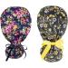 FOHEEL Surgery Cap for Women with Buttons and Ribbon Tie - Multicolor Bouffant Caps for Long Hair - Buy Online on GoSupps.com
