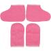 Doublures de Pieds et de Mains en Cire Flanelle Rose paraffine Garder au Chaud Gants jetables Mitaines de Cire Ensemble de Pieds - Buy Online on GoSupps.com