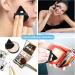 Velour Powder Puff Set for Contouring - 6pcs Black Triangle Makeup Puffs - Buy Online on GoSupps.com