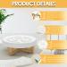 Tanoshimi Ceramic Slow Feeder Cat Bowl | Wooden Bracket & Silicone Mat | Prevent Bloat & Indigestion | Slow Eating for Pets - Buy Online on GoSupps.com